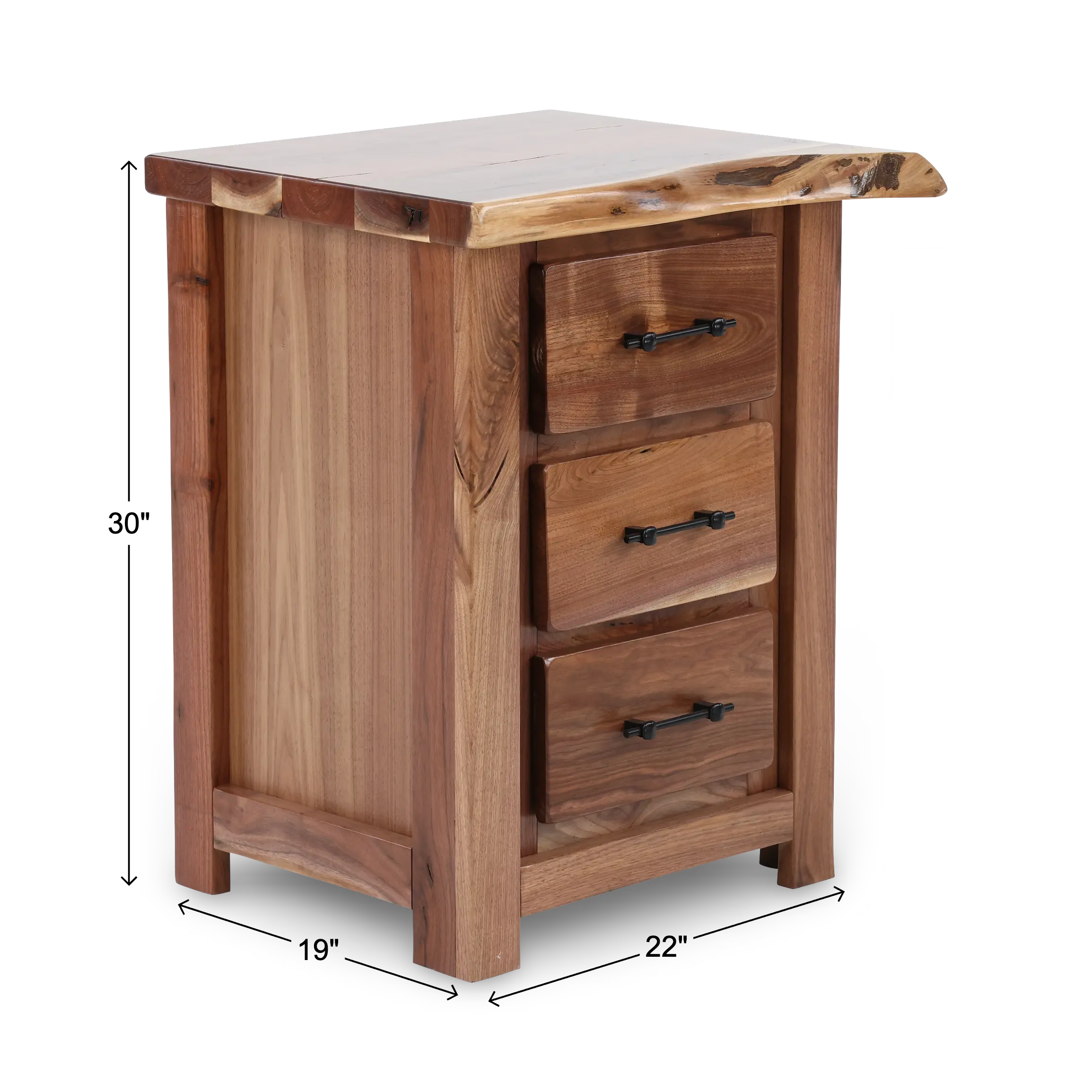 Live Edge Walnut Nightstand-3
