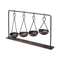Enos Black Metal Bowl Decor