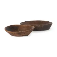 Medium Brown Reclaimed Wood Bowl