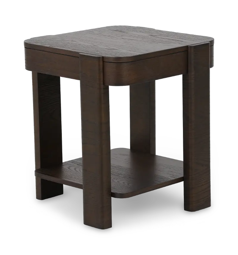 Salina Dark Brown End Table