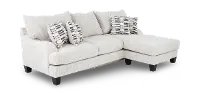 LAGSCH/HANGOUT MARBLE Laguna Marble White Sofa-Chaise