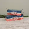 Large Metal American Bucket