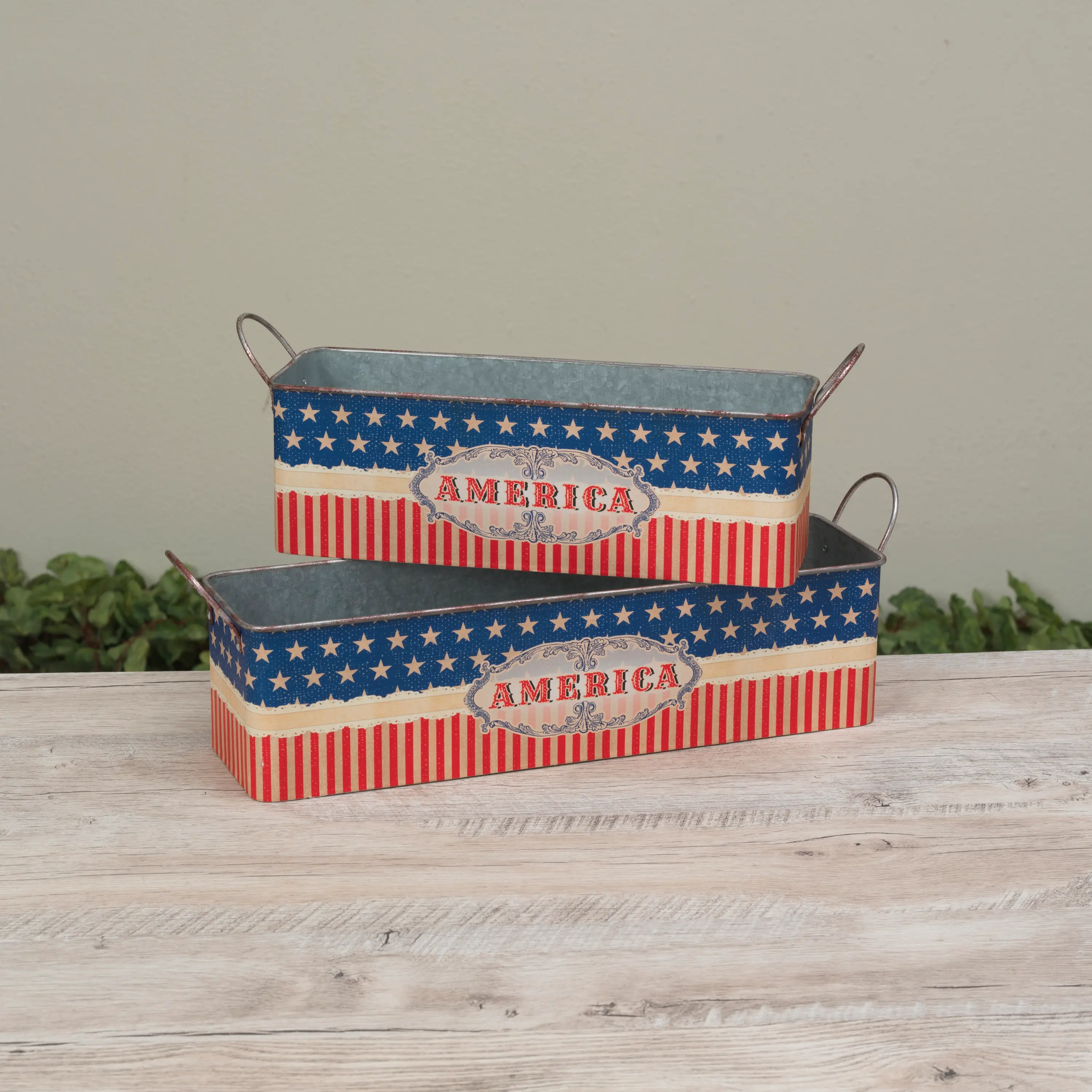 Small Metal American Bucket-1