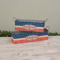Small Metal American Bucket