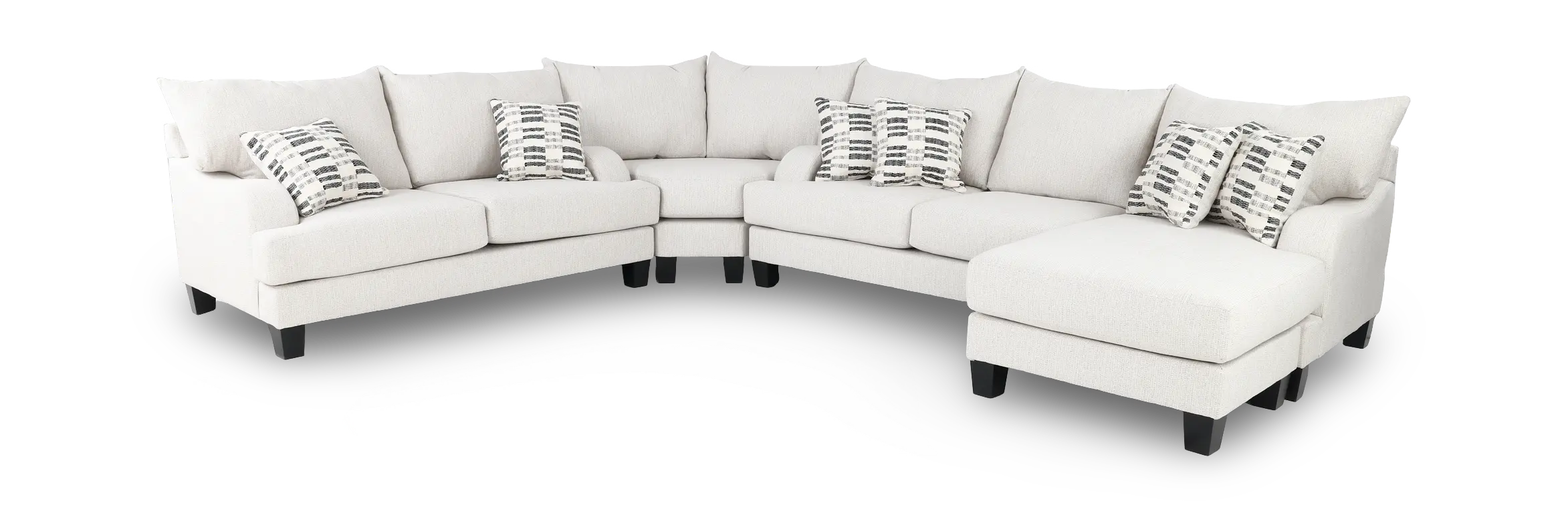 3PC/LAGUNA/MARBLE/OPT.1 Laguna Marble White 3 Piece Sectional-1