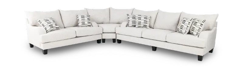 Laguna Marble White 3 Piece Sectional