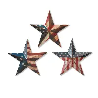 Assorted 16.25  Metal Americana Star