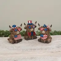 Assorted Americana Cow with Glasses