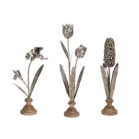Ellie Medium Metal Floral Decoration Set