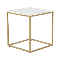 Santana Marble and Gold End Table