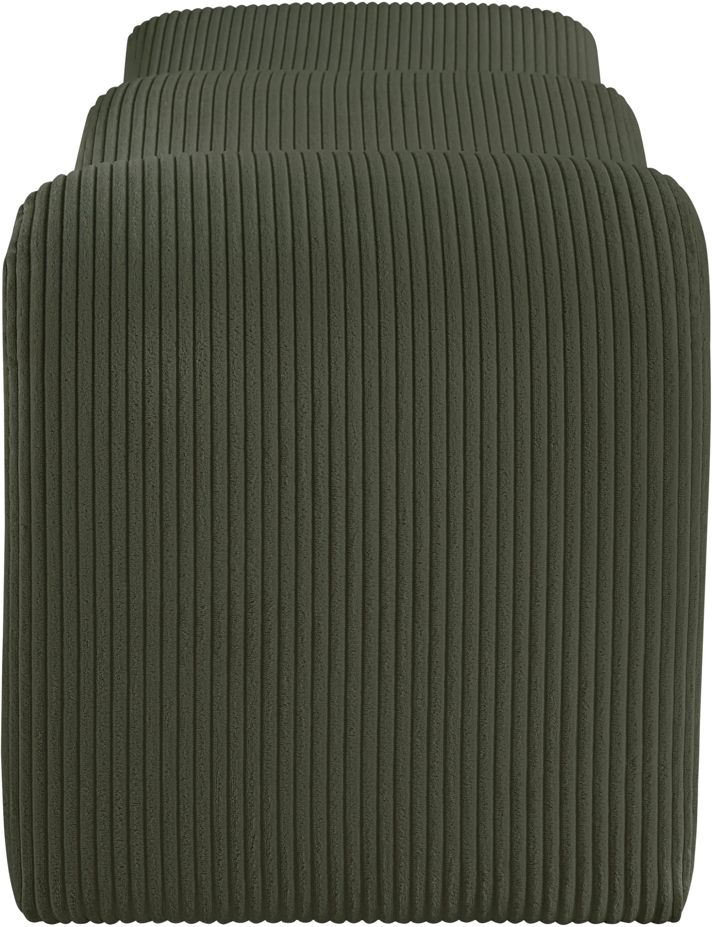 Willow Green Corduroy Upholstered Bench-7