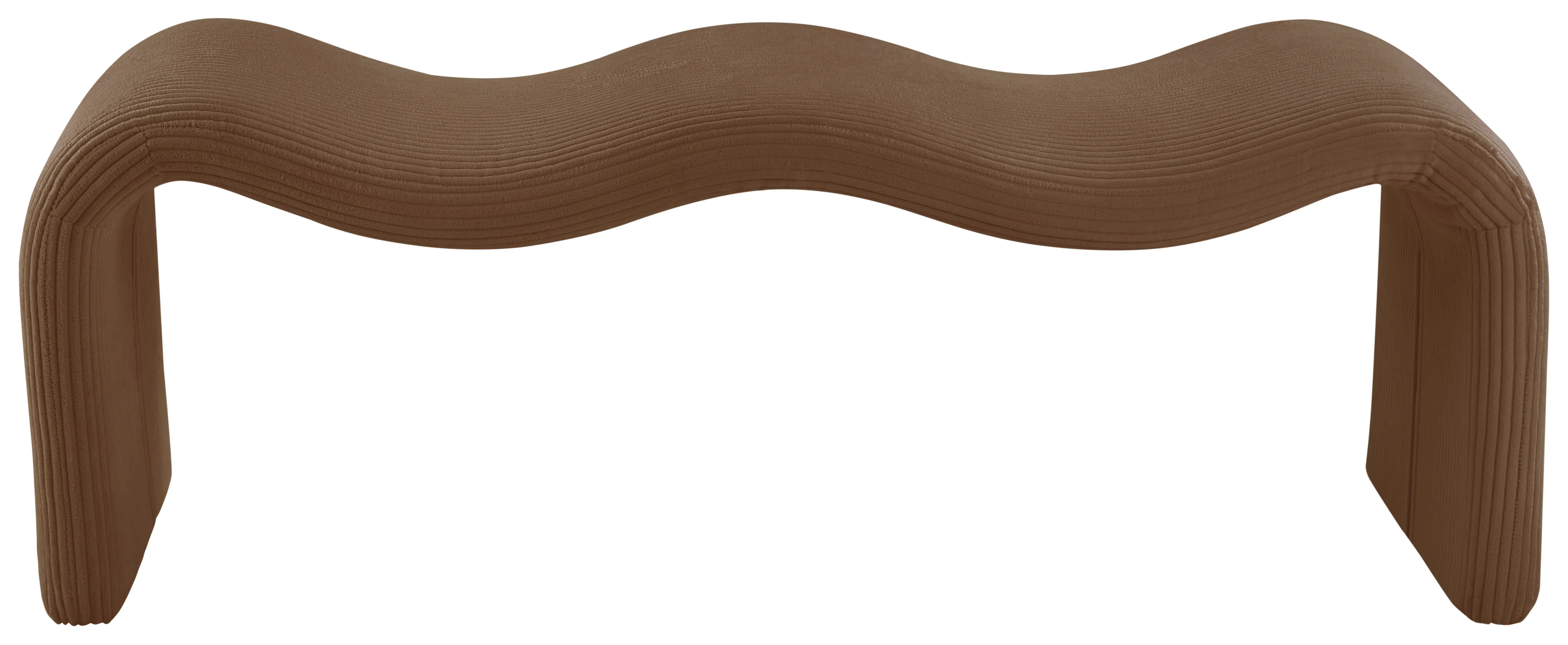Willow Saddle Corduroy Upholstered Bench-1