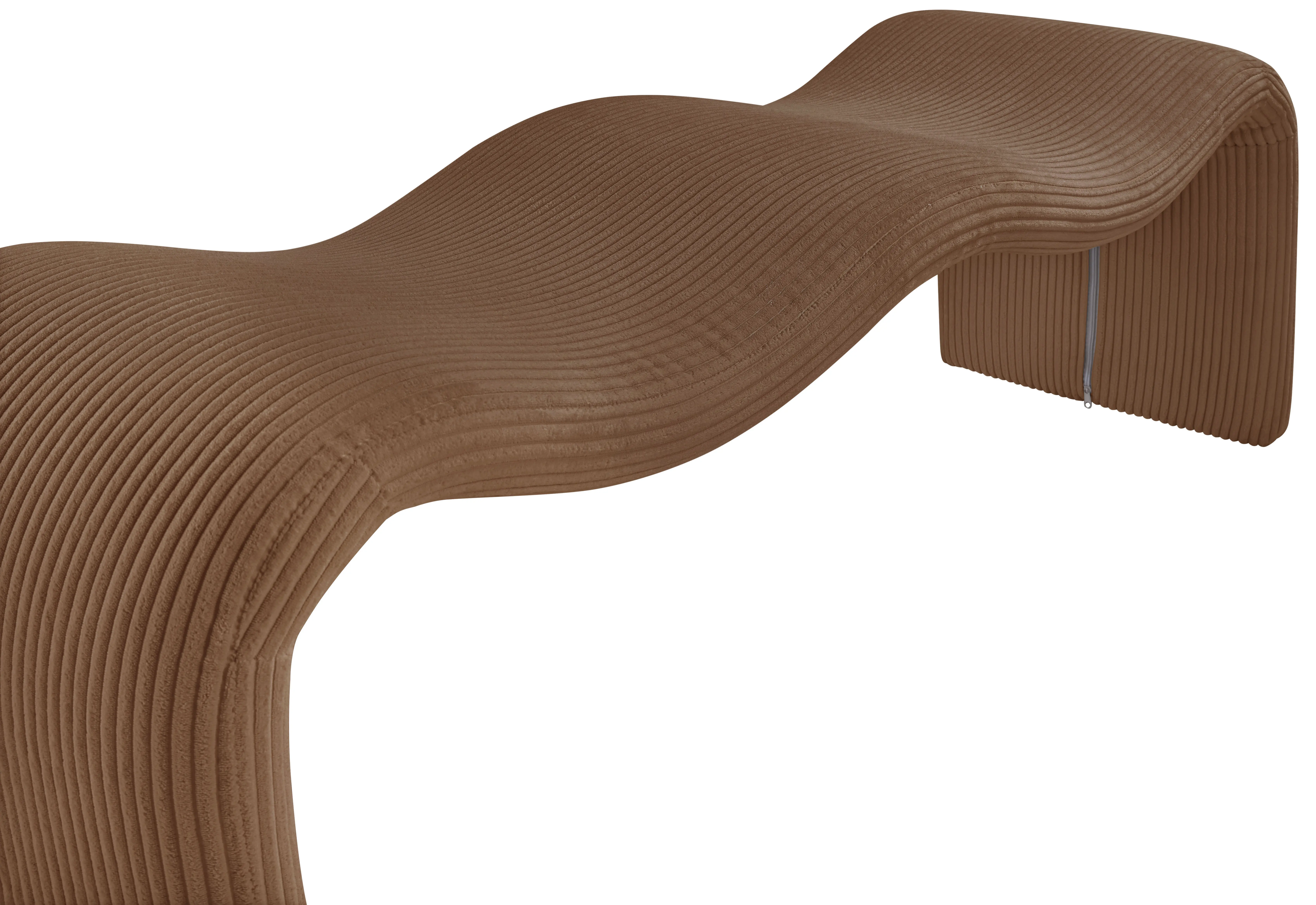 Willow Saddle Corduroy Upholstered Bench-6