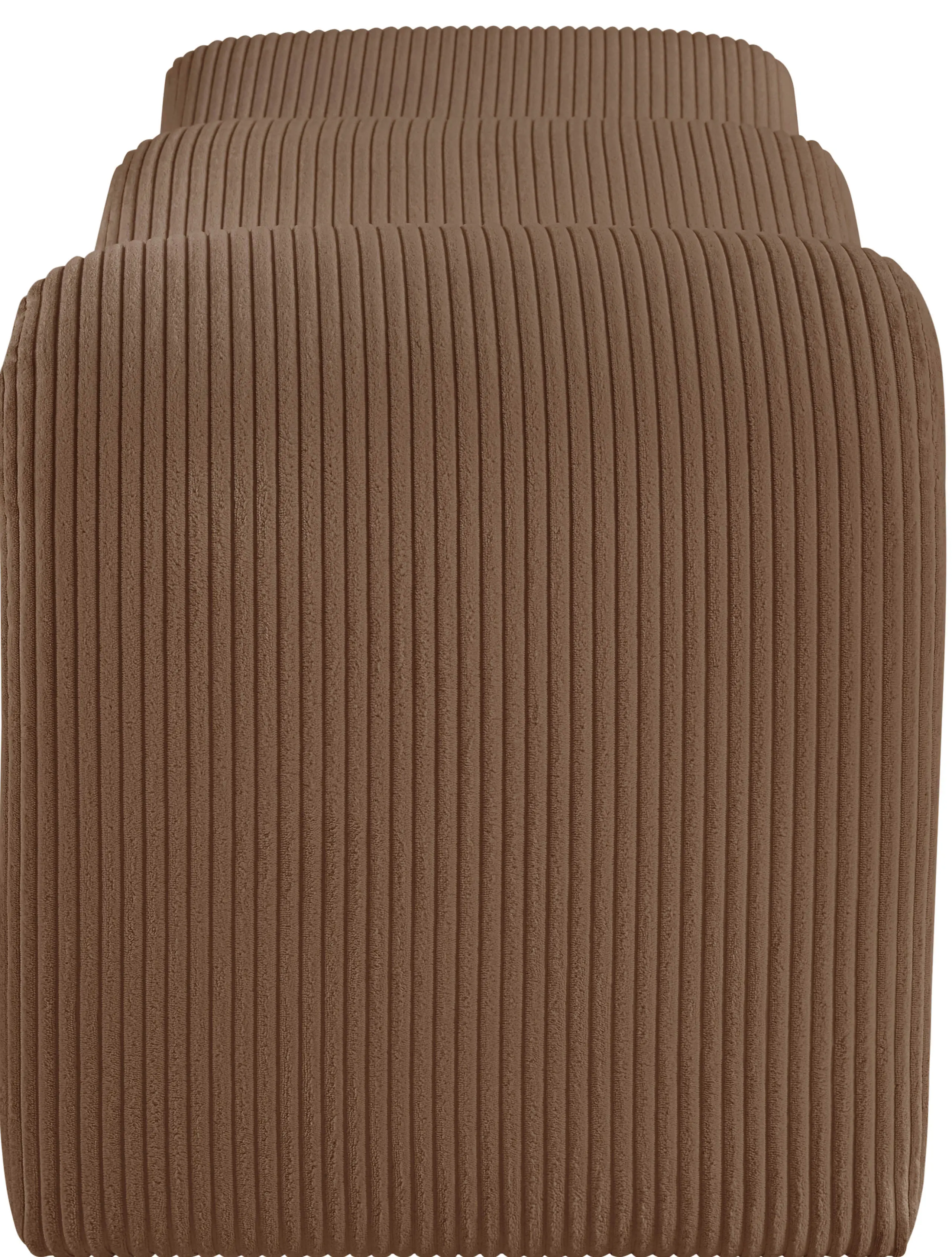 Willow Saddle Corduroy Upholstered Bench-7