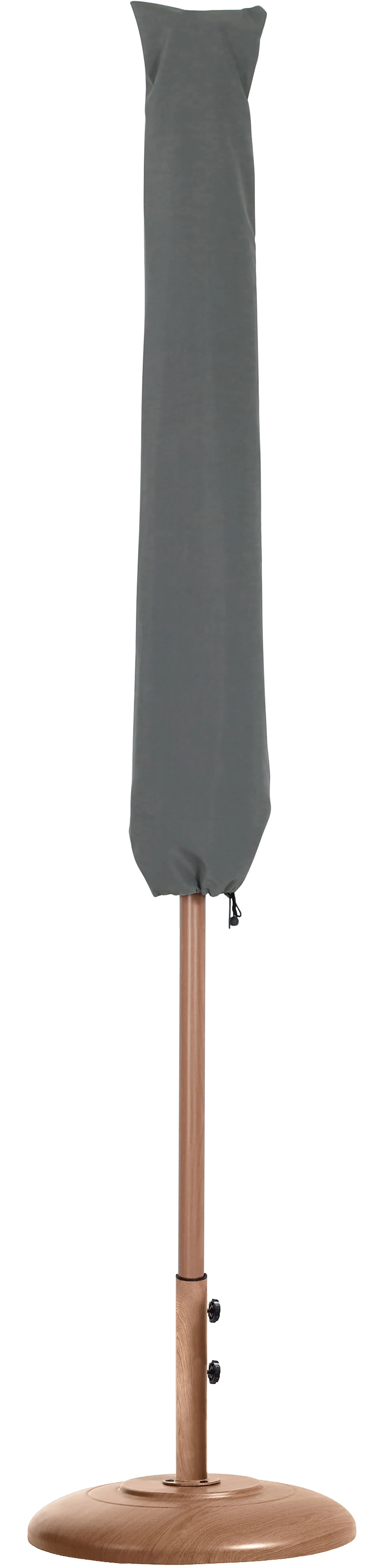 55014NAVY-BT Fiji Navy Patio Umbrella with Teak Aluminum Base Set-4