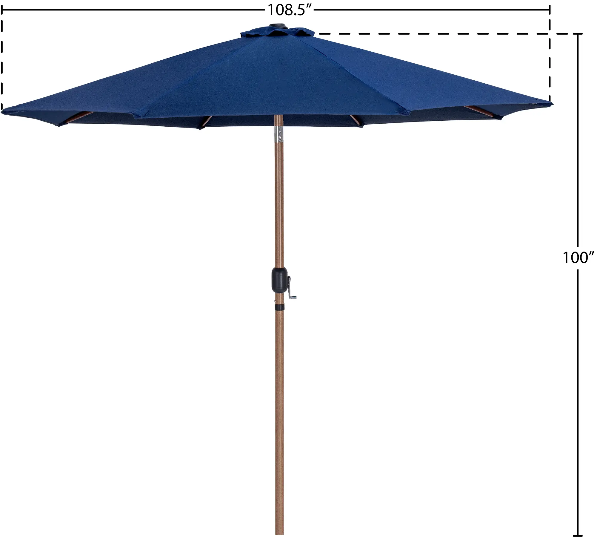 Fiji Navy Patio Umbrella