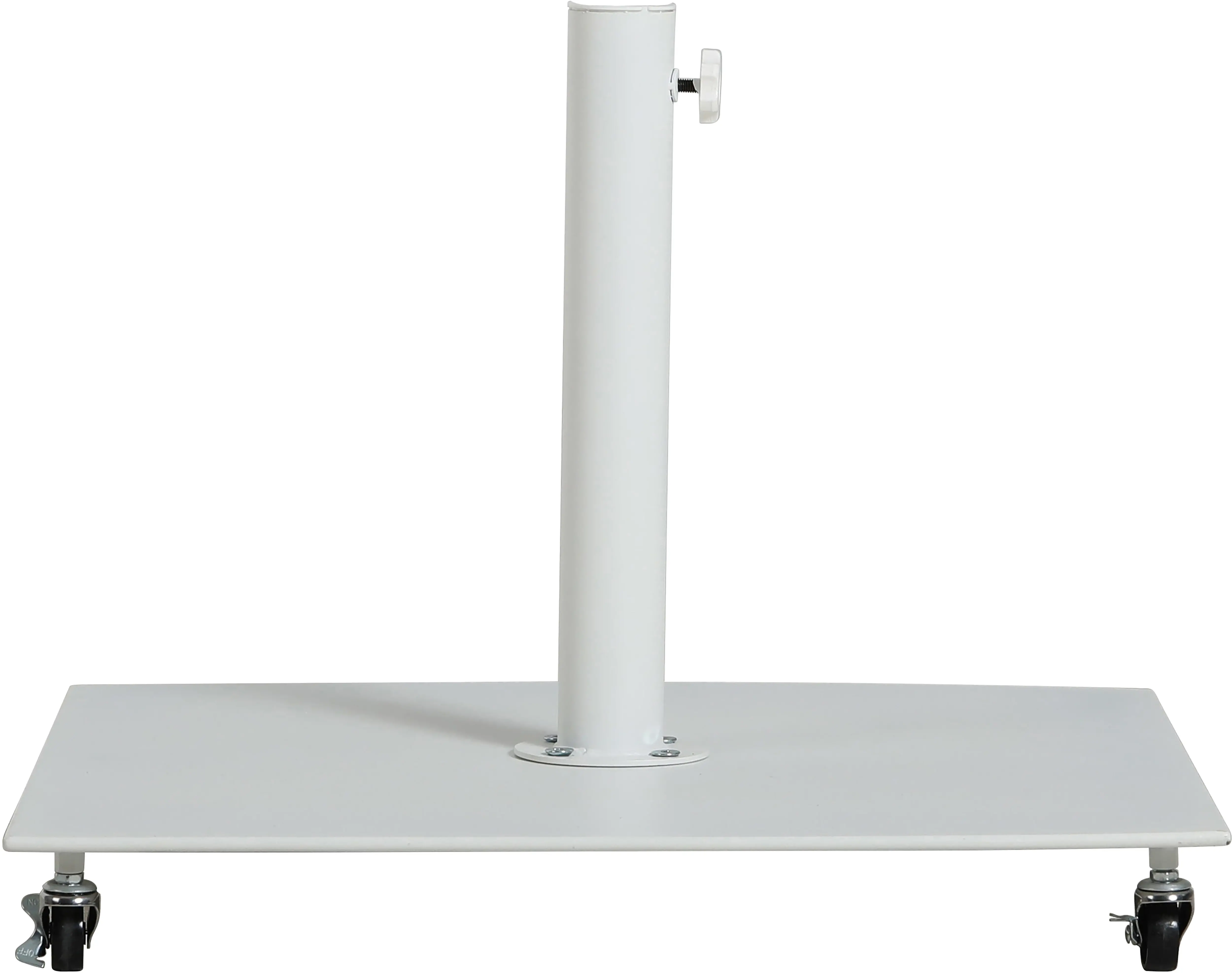 Fiji Navy Patio Umbrella with White Aluminum Base Set-11