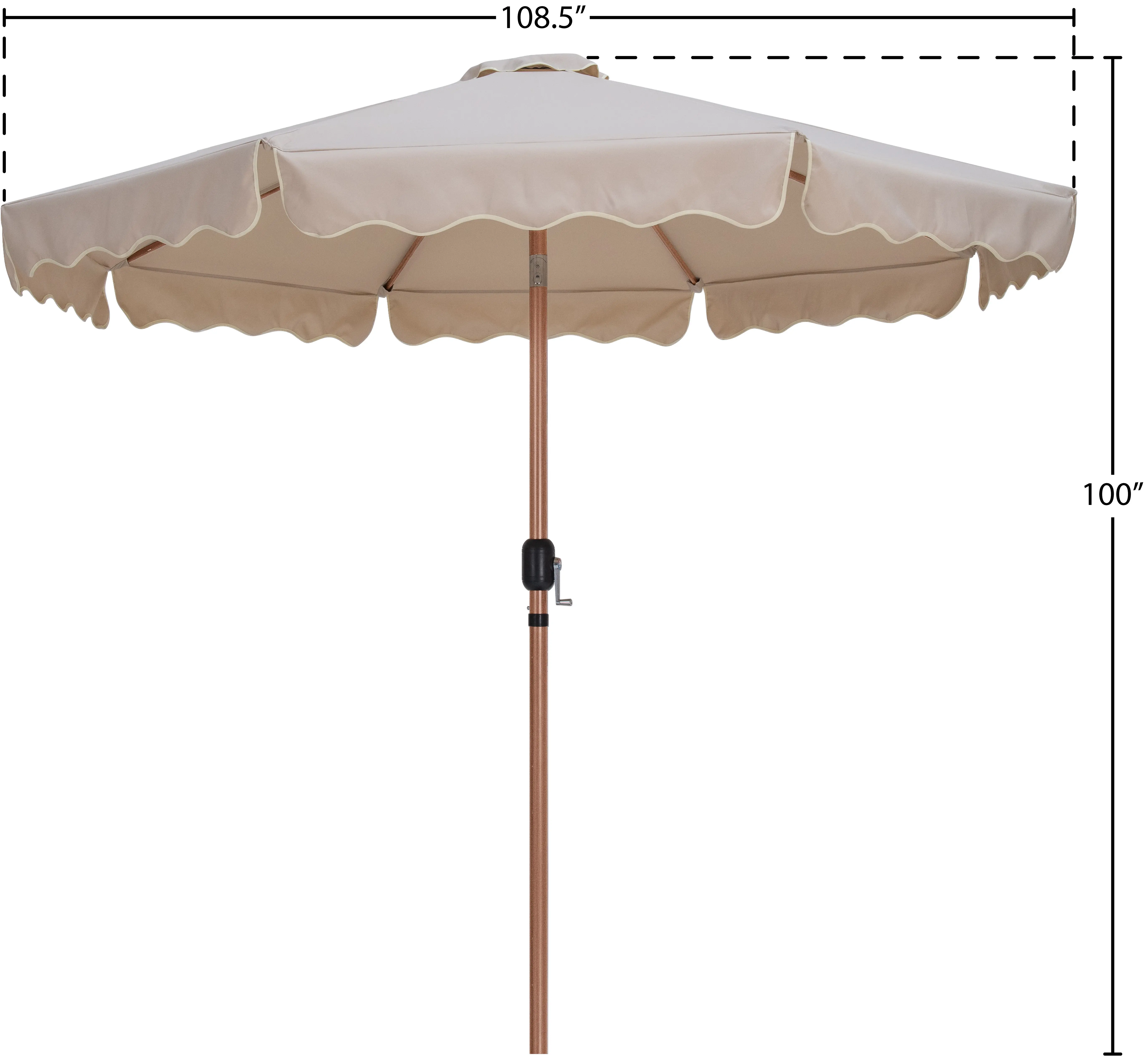 Amalfi Beige Patio Umbrella-11