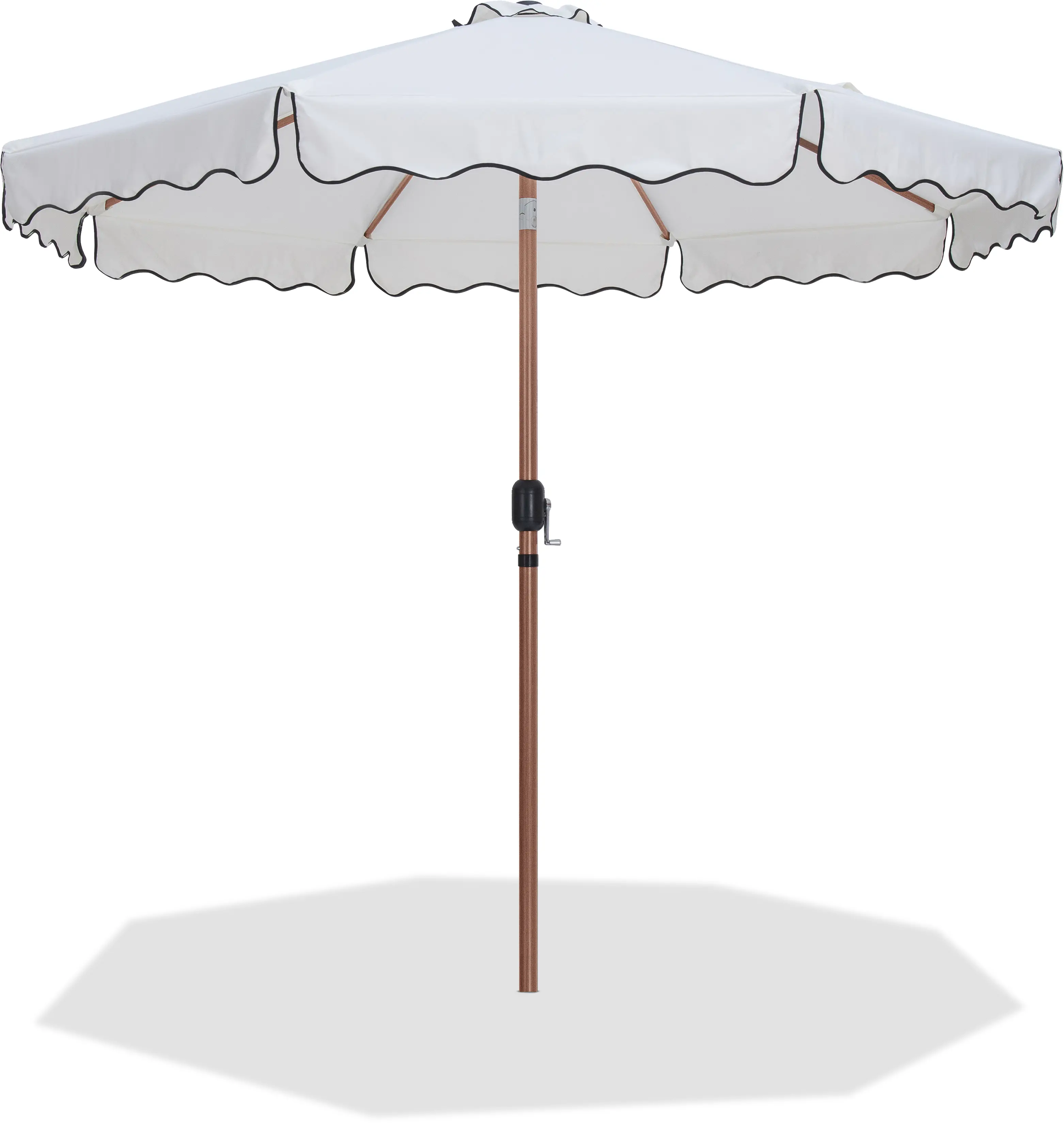 Amalfi White Patio Umbrella-1