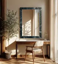 Pavia Green Genuine Marble Mirror