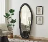 66093BLACK-M Holland Black Polyresin Frame Floor Mirror