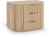 Astrid Natural Oak Fluted Nightstand