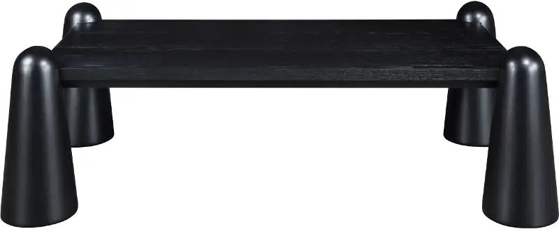 Wyndham Black Art Deco Coffee Table