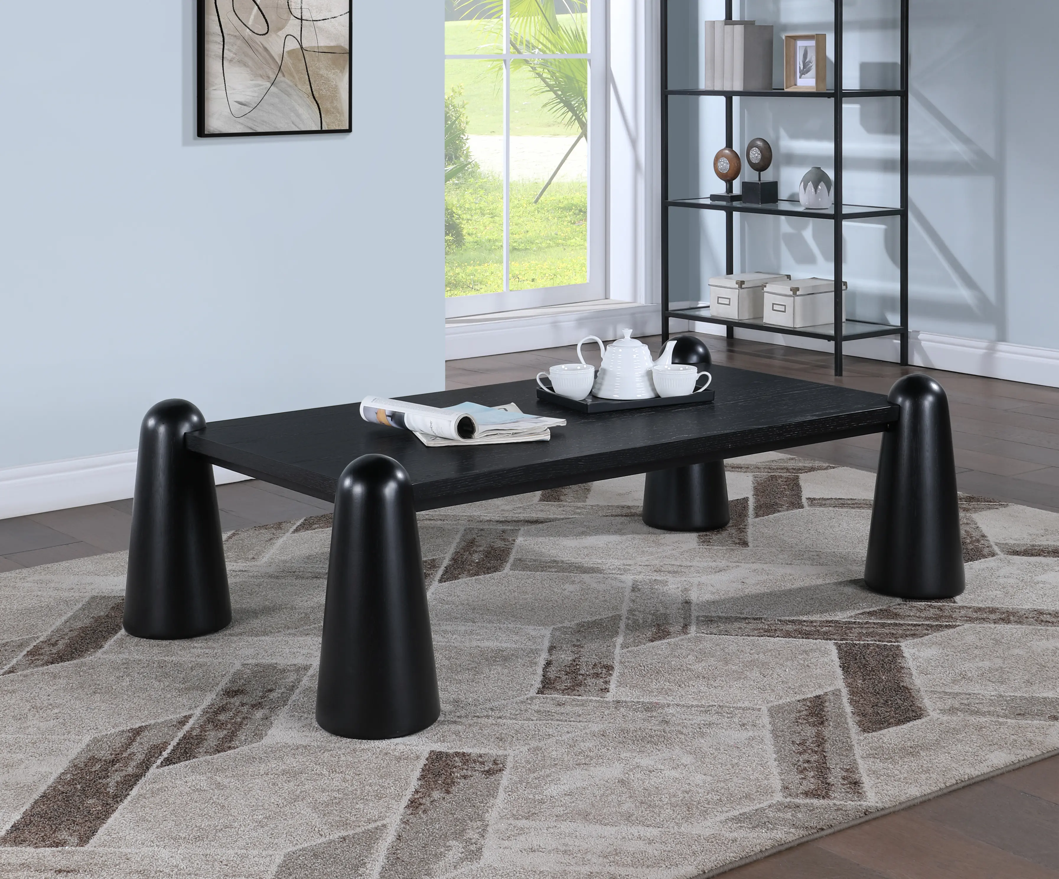 Wyndham Black Art Deco Coffee Table-2
