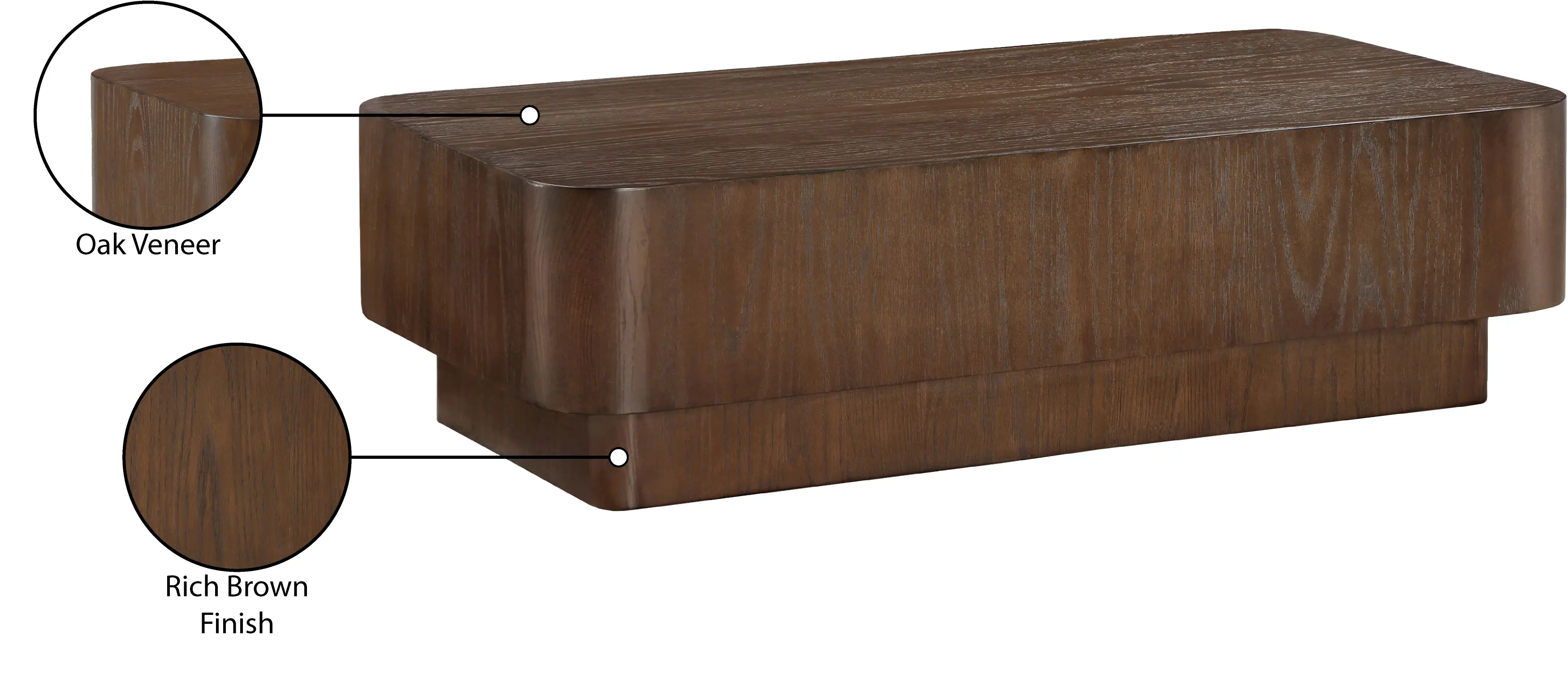 Oakmont Brown Coffee Table-6