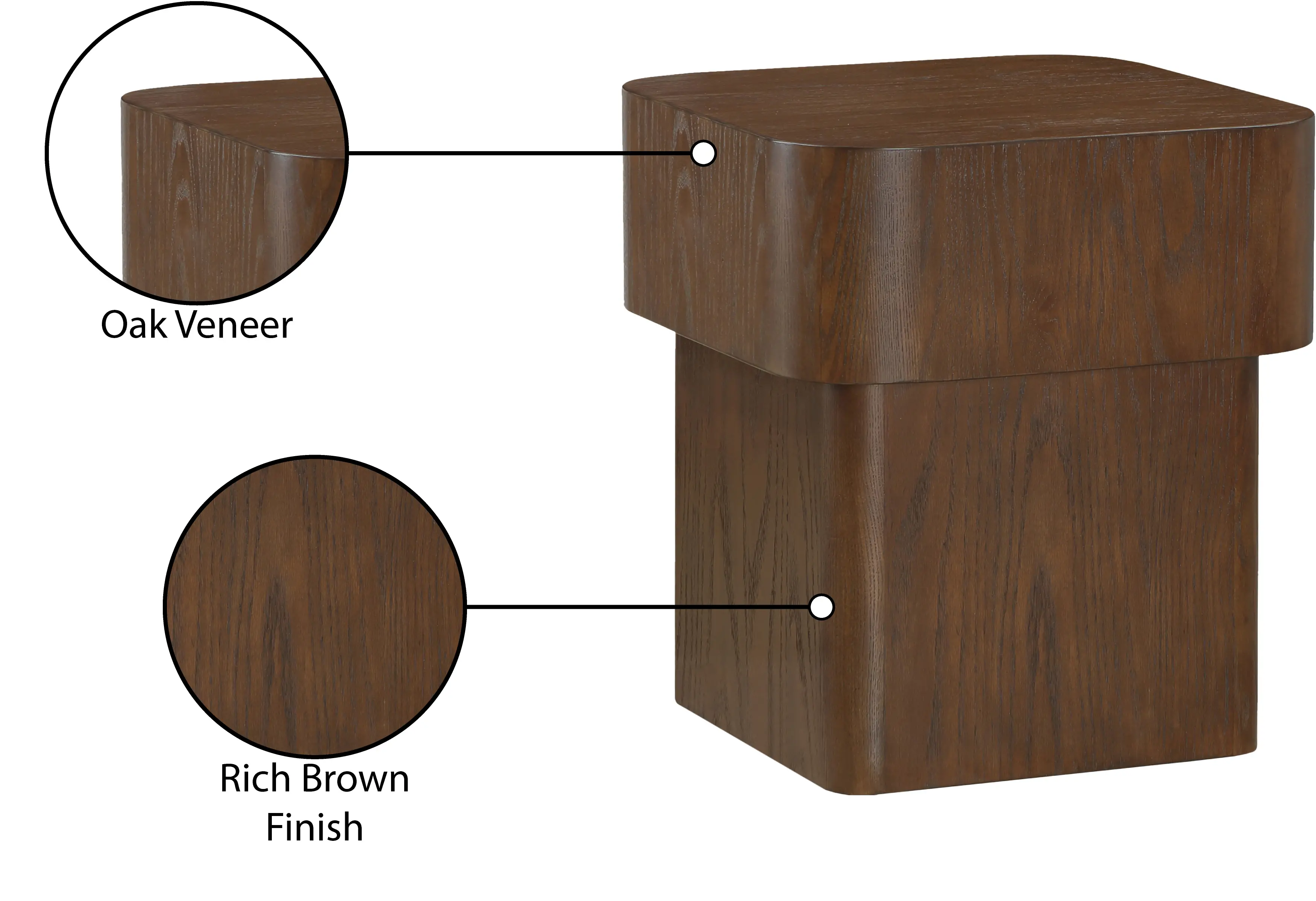 Oakmont Brown End Table-6