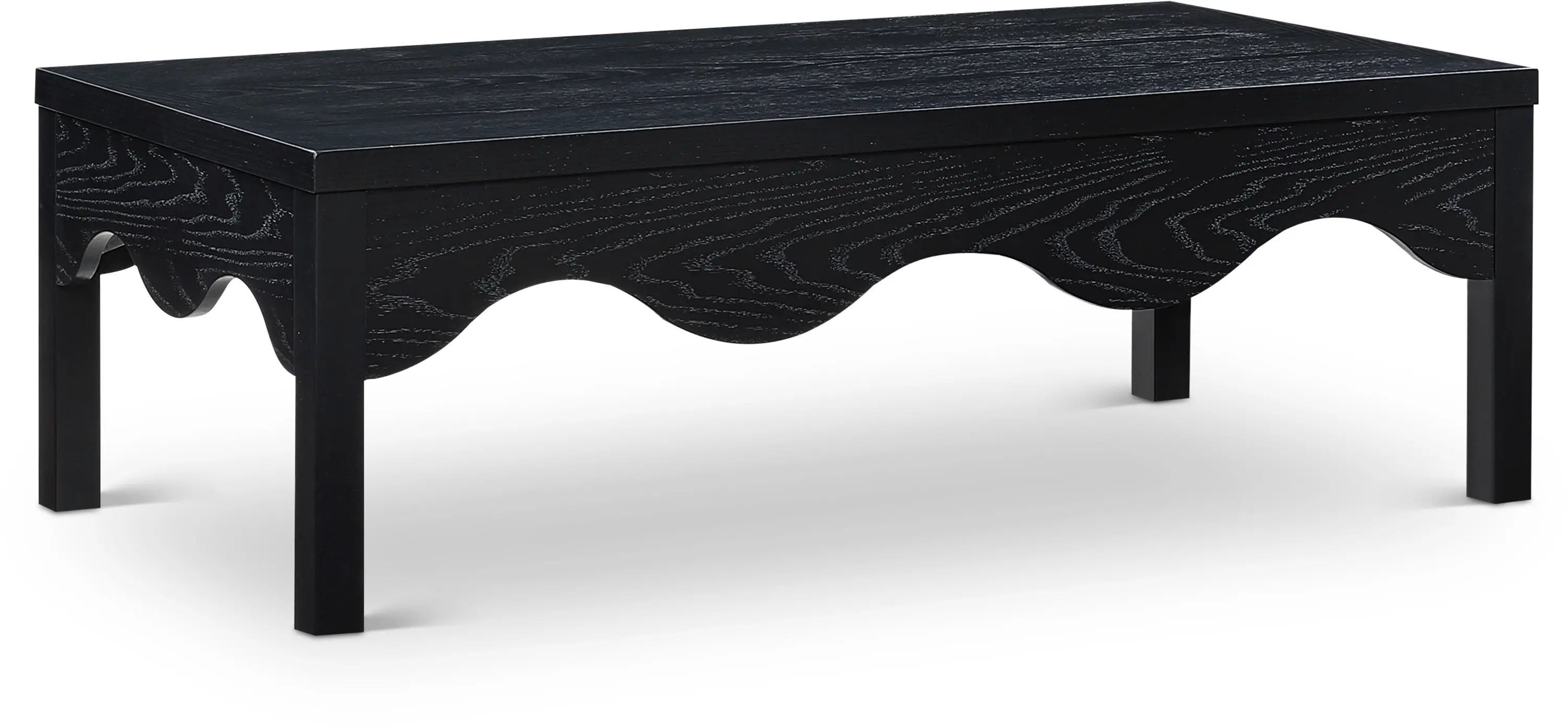 Fiora Black Scalloped Coffee Table-1