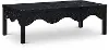 Fiora Black Scalloped Coffee Table