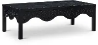 Fiora Black Scalloped Coffee Table