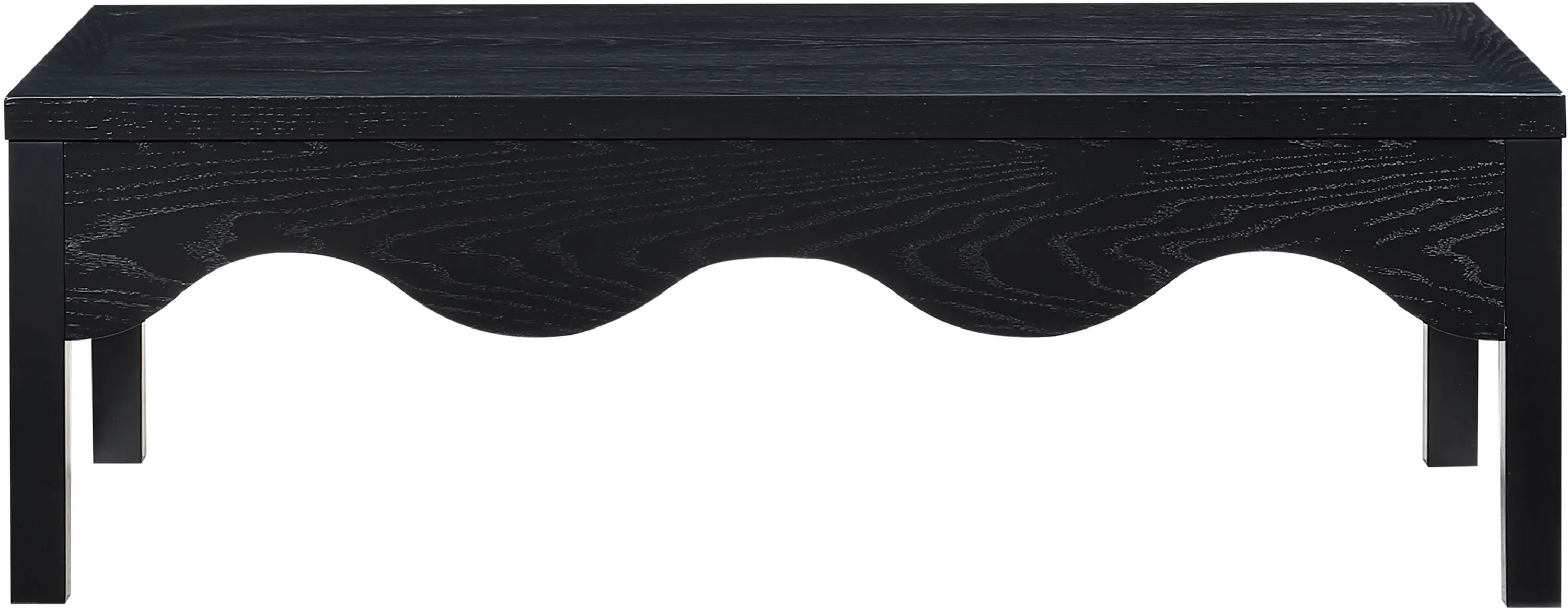 Fiora Black Scalloped Coffee Table-3