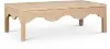 Fiora Natural Scalloped Coffee Table