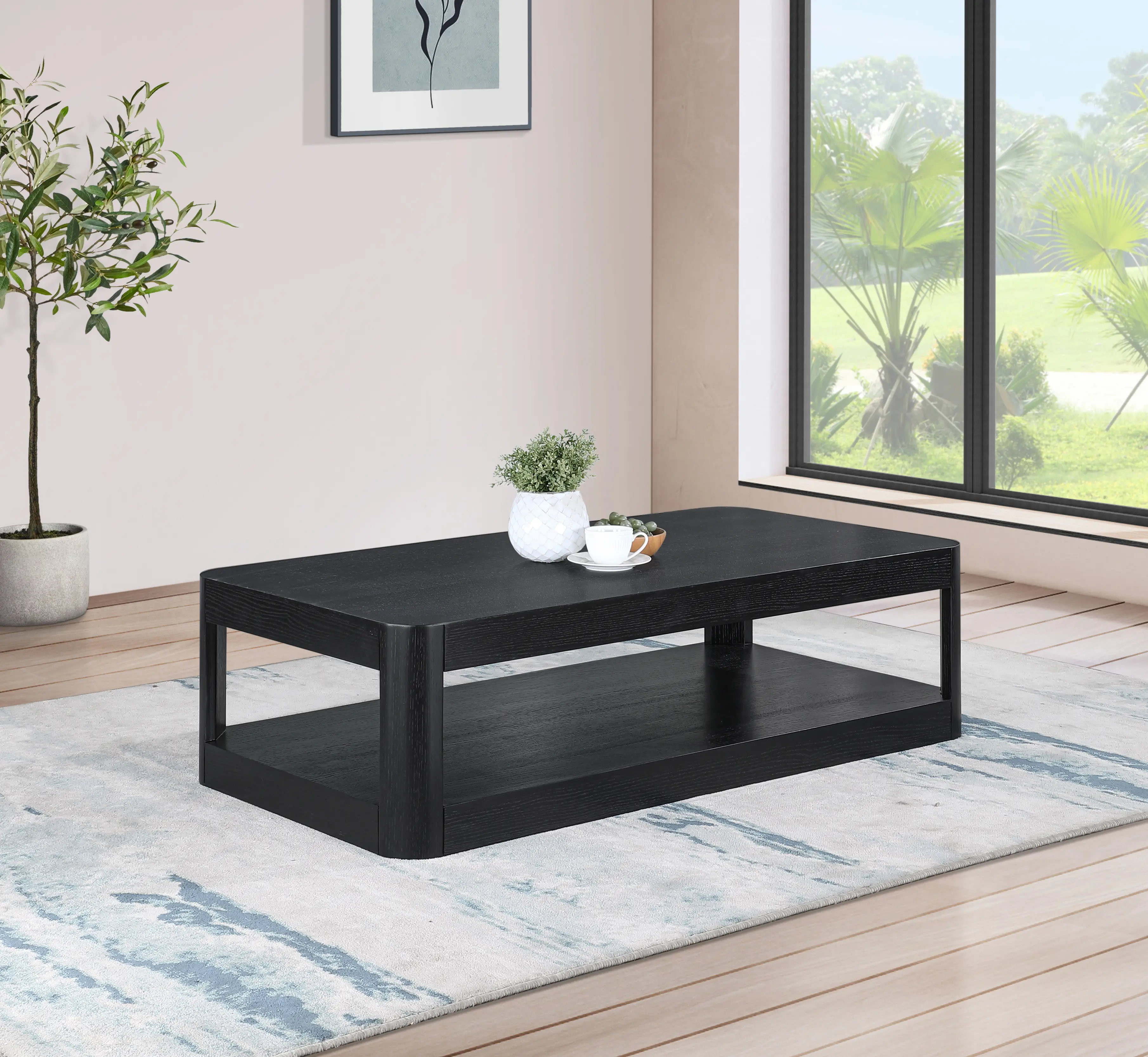 Reeves Black Coffee Table-2