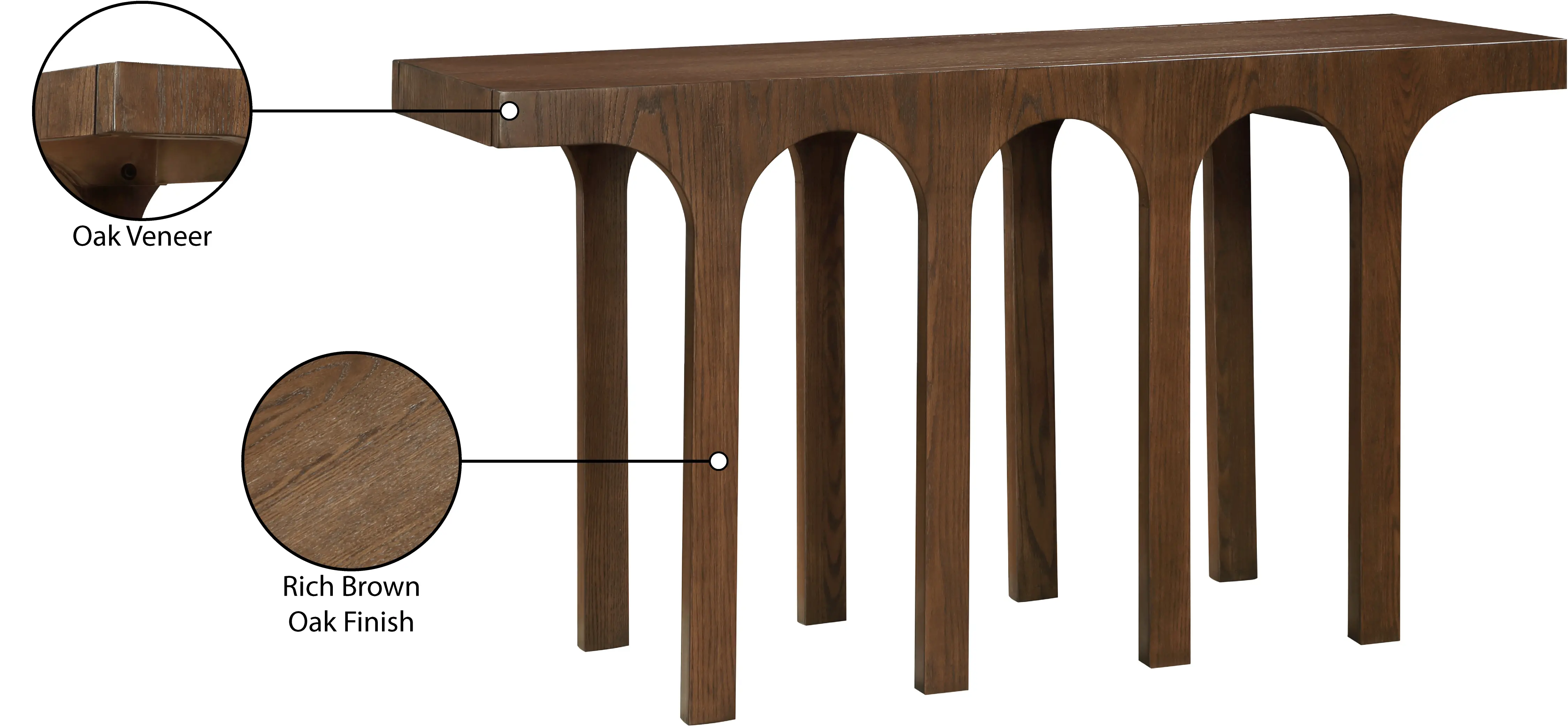 Westfield Brown Wood Console Table-6
