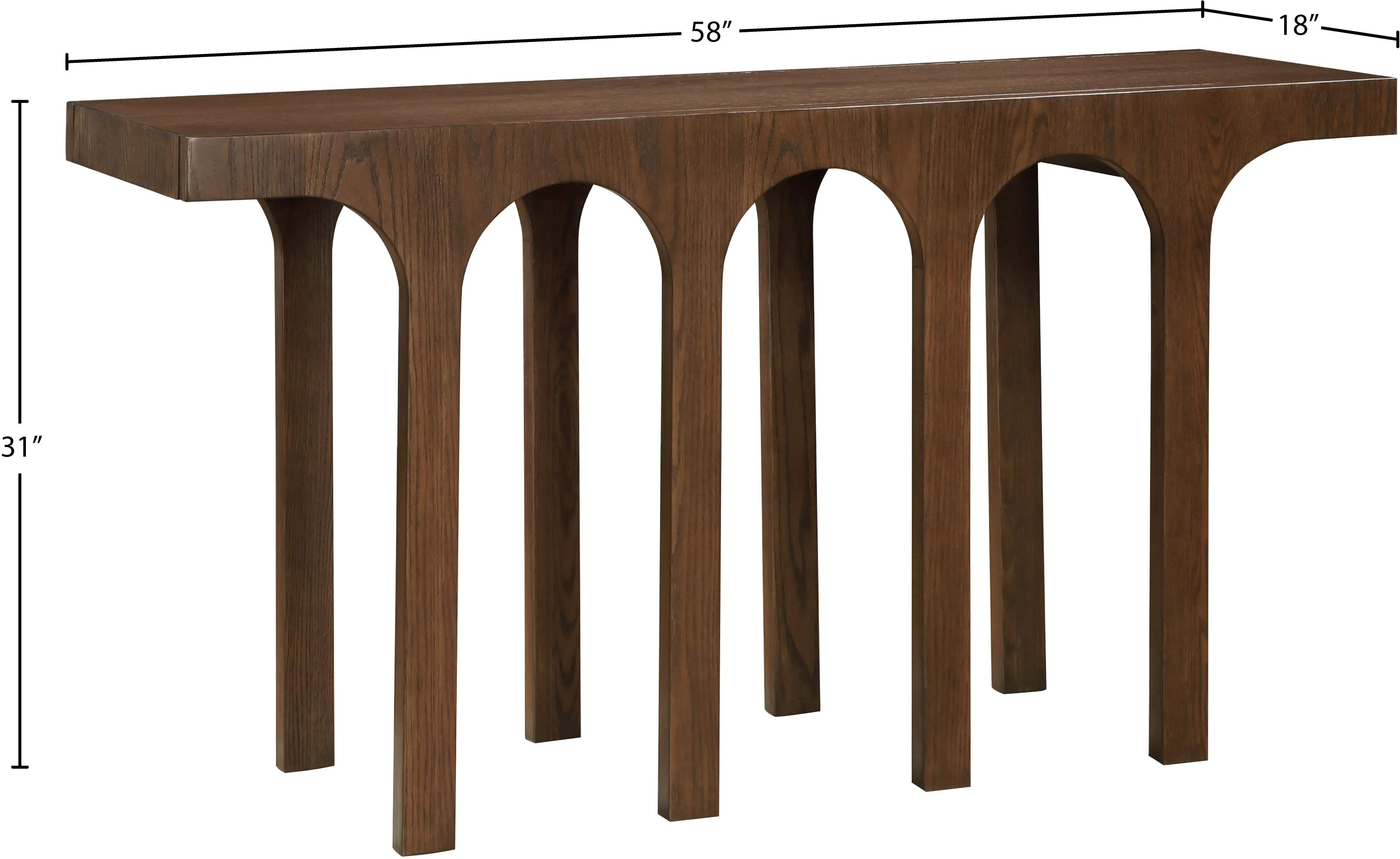 Westfield Brown Wood Console Table-7