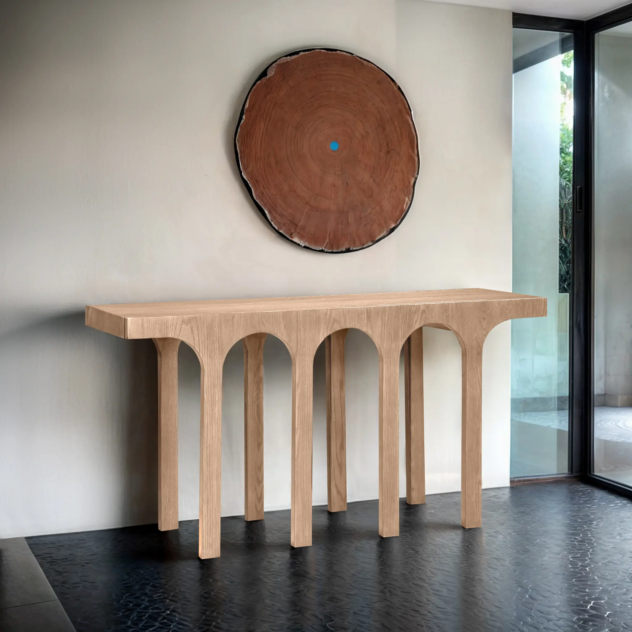 Westfield Natural Wood Console Table-2