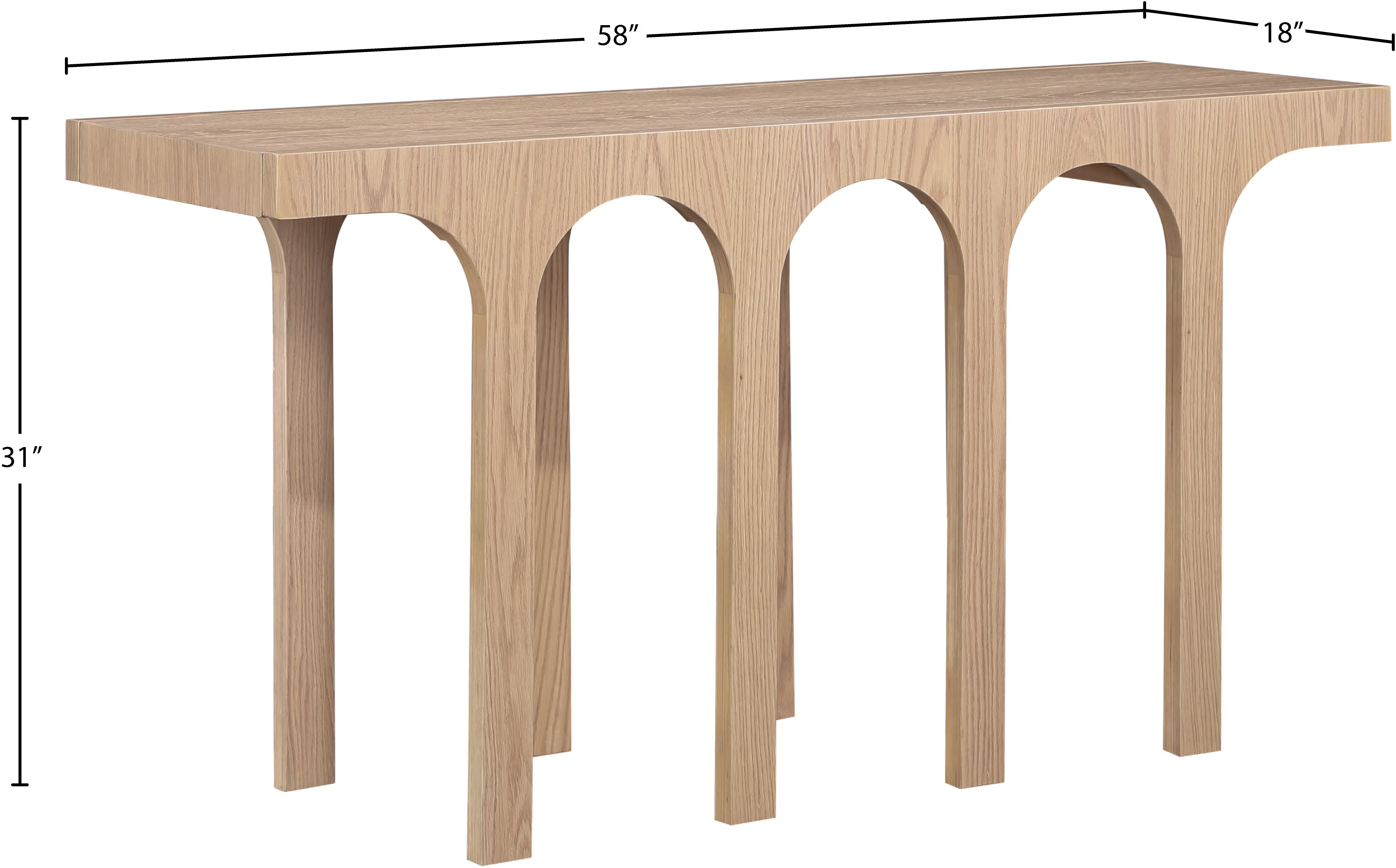Westfield Natural Wood Console Table-7