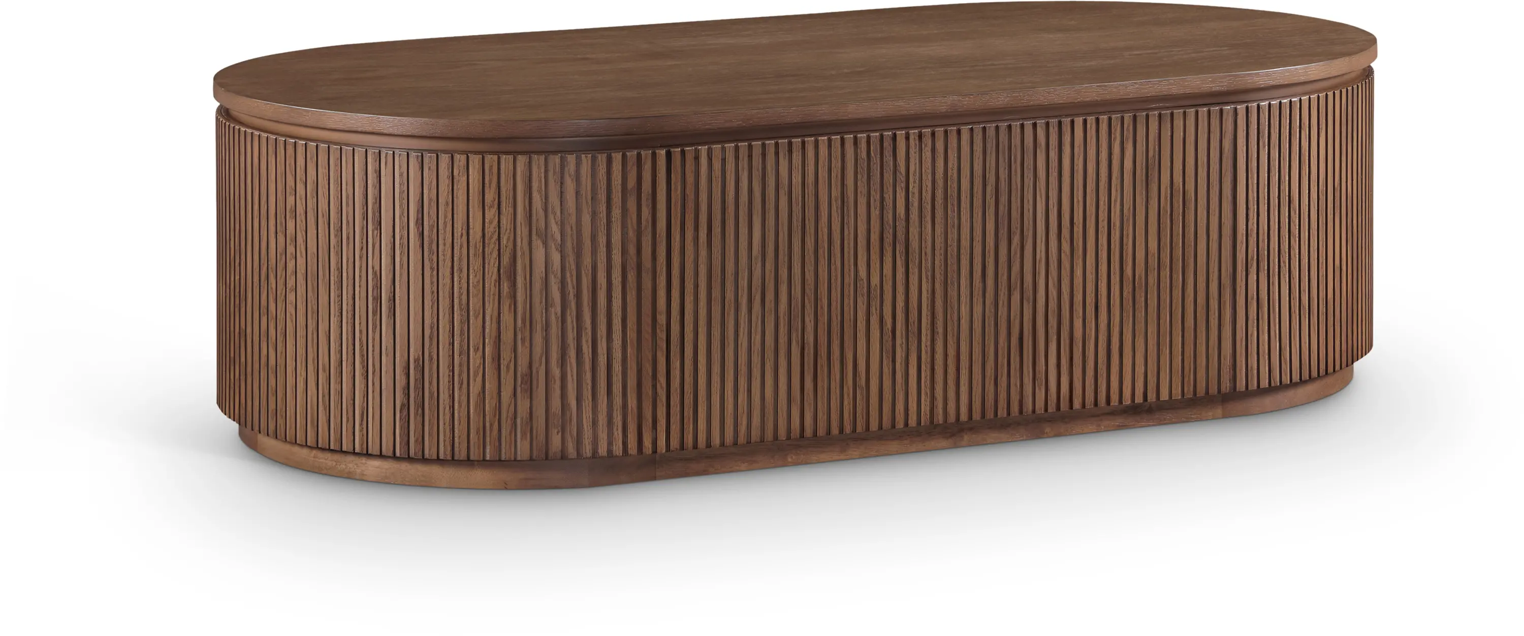 99085BROWN-CT Moana Brown Solid Wood Storage Coffee Table-1