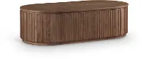 99085BROWN-CT Moana Brown Solid Wood Storage Coffee Table