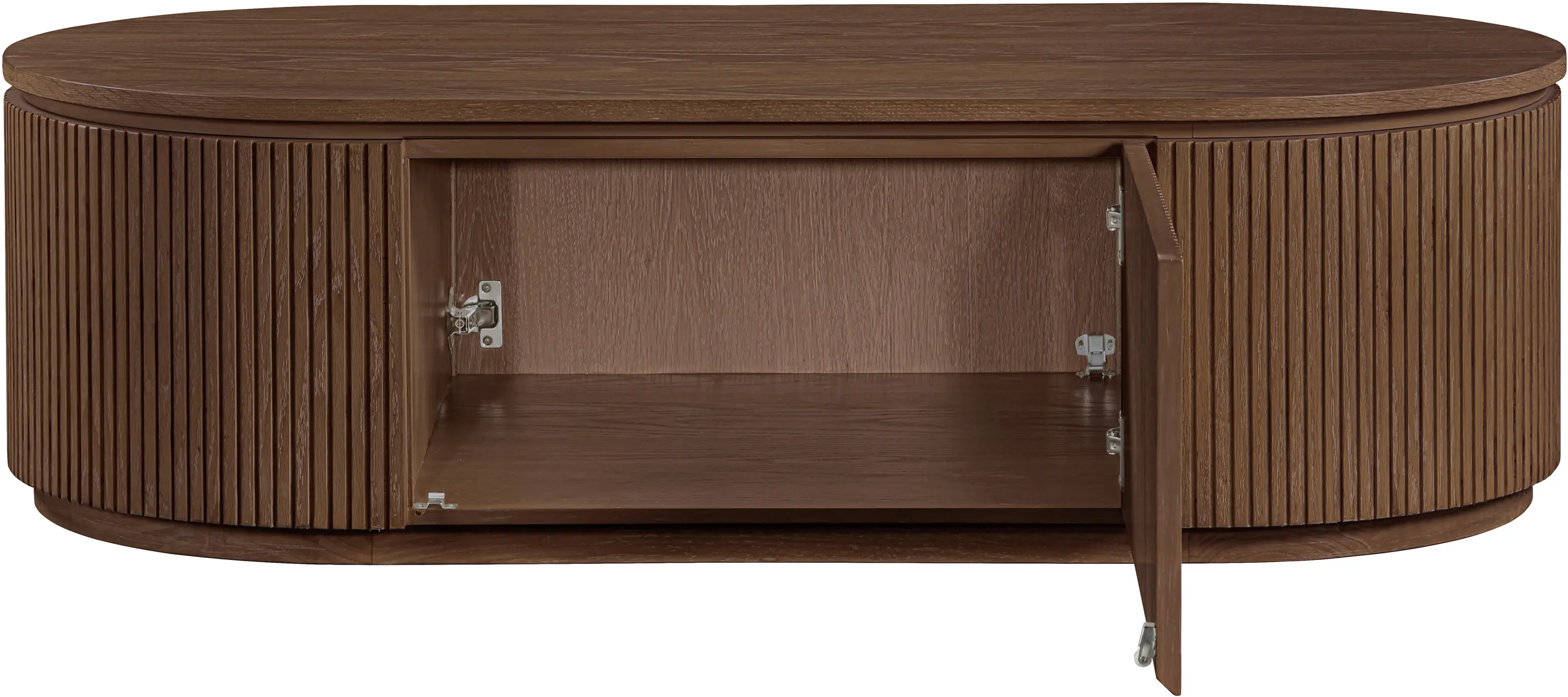 99085BROWN-CT Moana Brown Solid Wood Storage Coffee Table-4