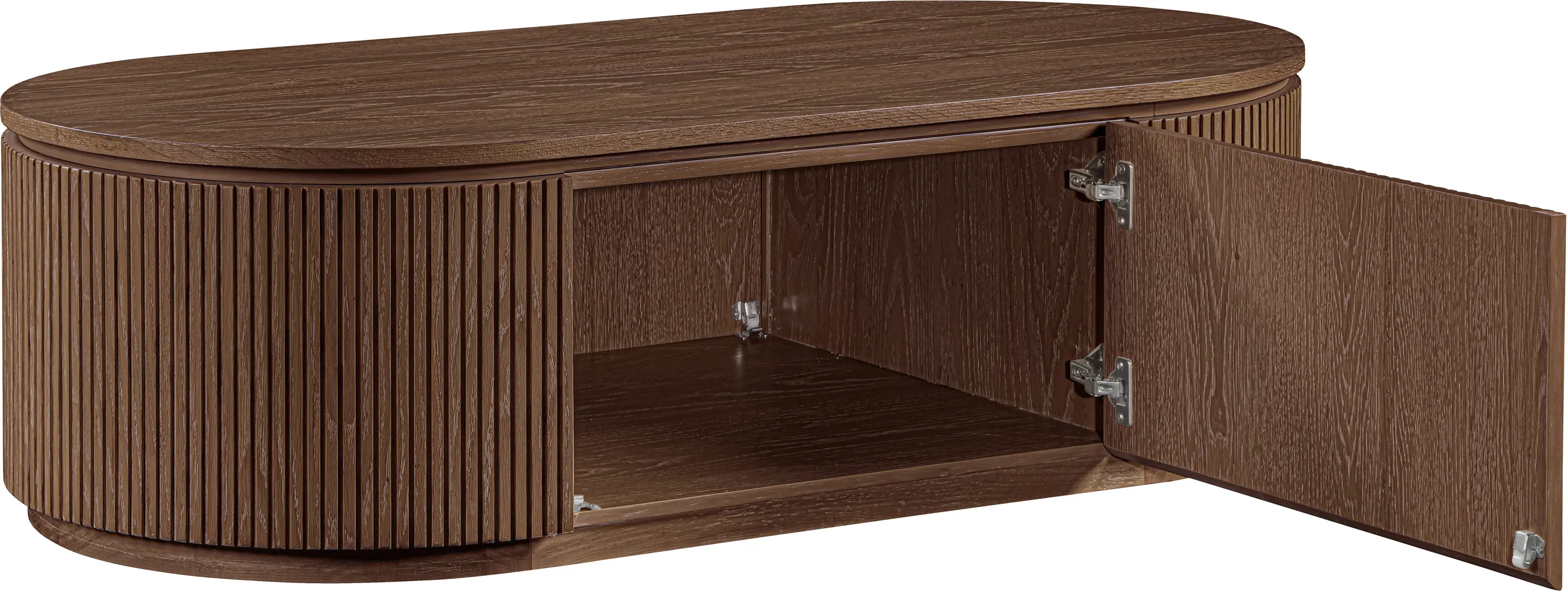 99085BROWN-CT Moana Brown Solid Wood Storage Coffee Table-5