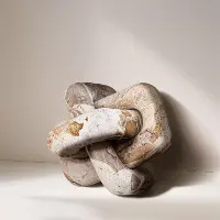 ACC110-BEIGE Bond Beige Marble Decorative Knot
