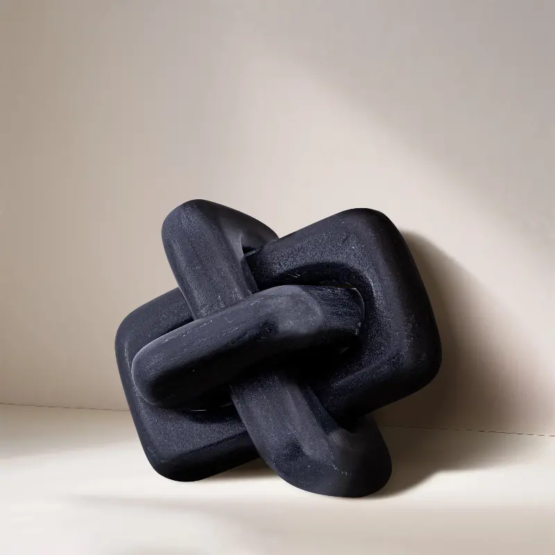 Bond Black Marble Decorative Knot