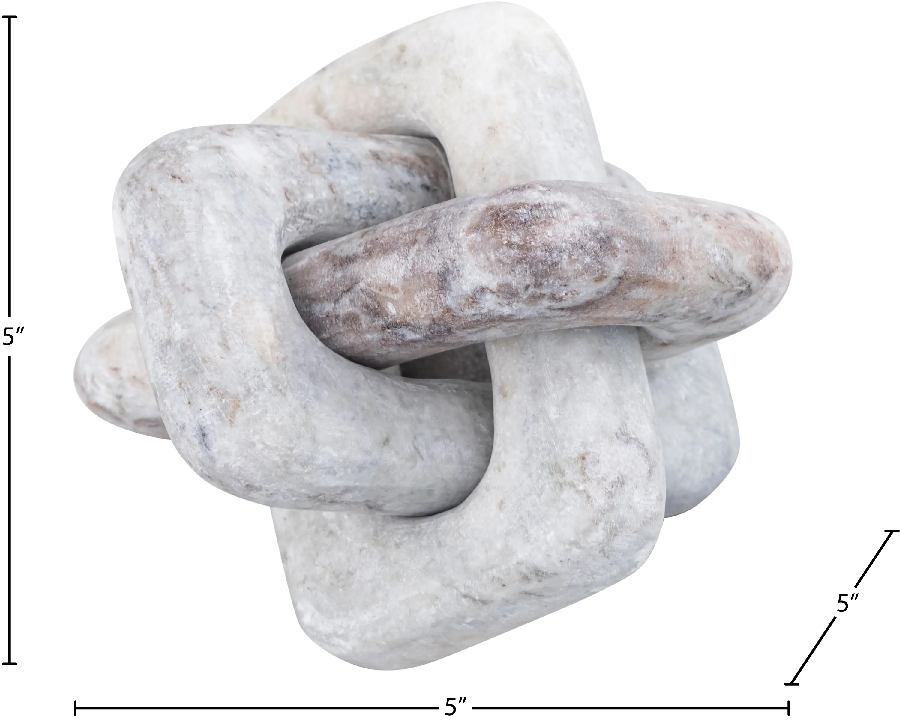 Bond Brown Marble Decorative Knot-6