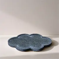 Rimini Green Clover Shaped Marble Tray