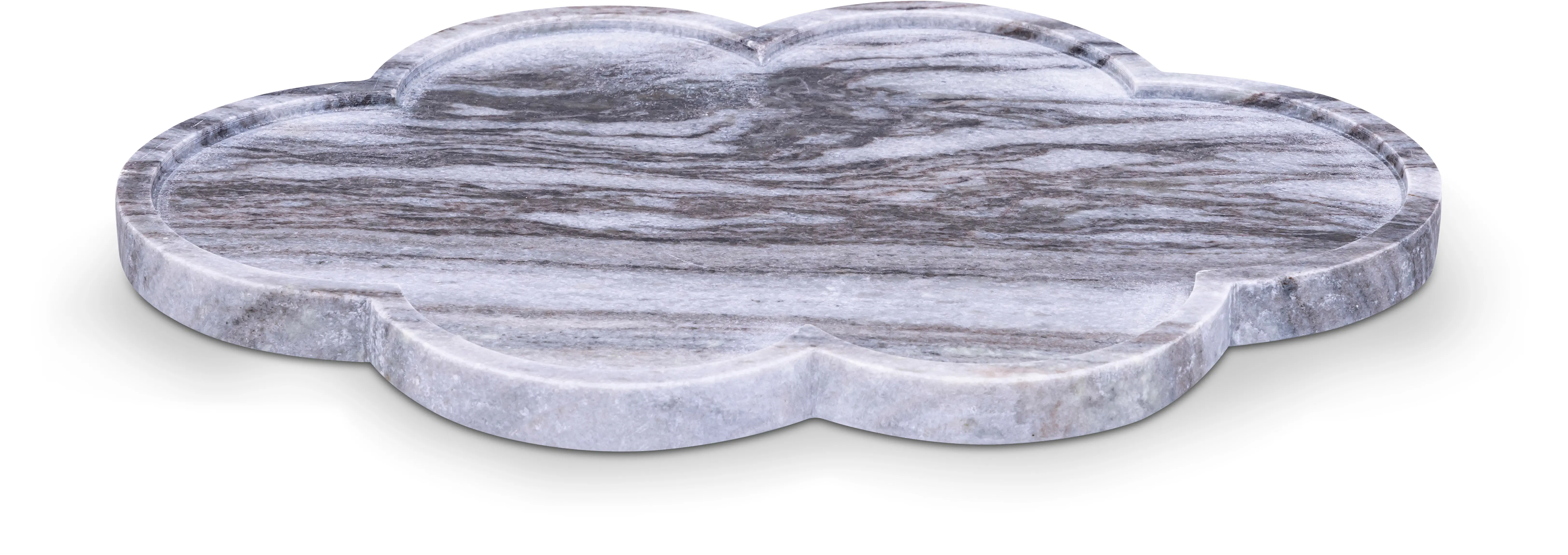 Rimini Panda Clover Shaped Marble Tray-1