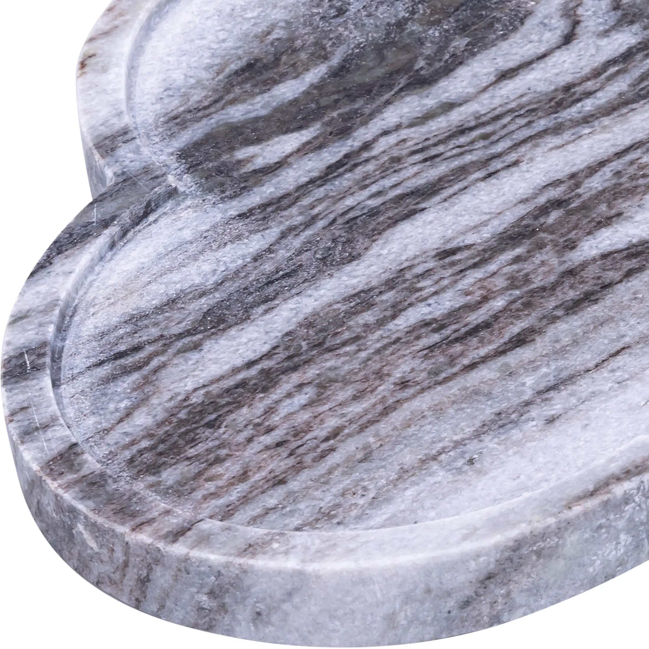 Rimini Panda Clover Shaped Marble Tray-4